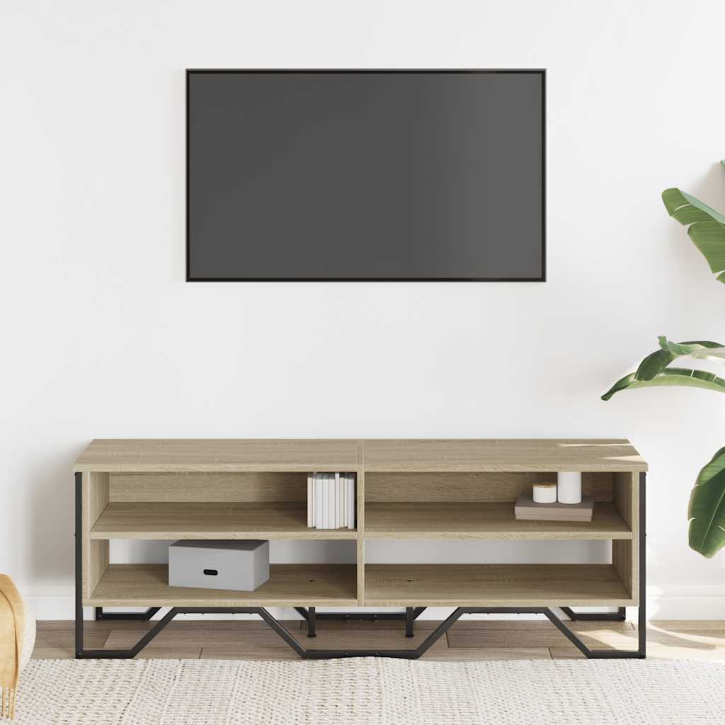 TV Cabinet Sonoma Oak 122x34x41 cm Engineered Wood