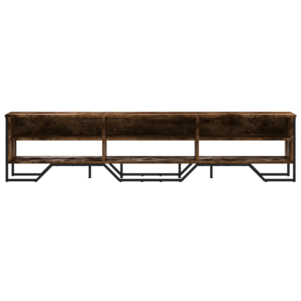 TV Cabinet Smoked Oak 180x34x41 cm Engineered Wood