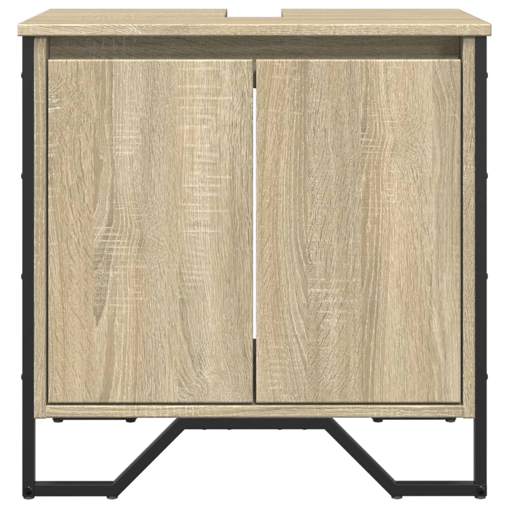 Stylish Sonoma Oak Bathroom Sink Cabinet, 60x35x60 cm, Engineered Wood