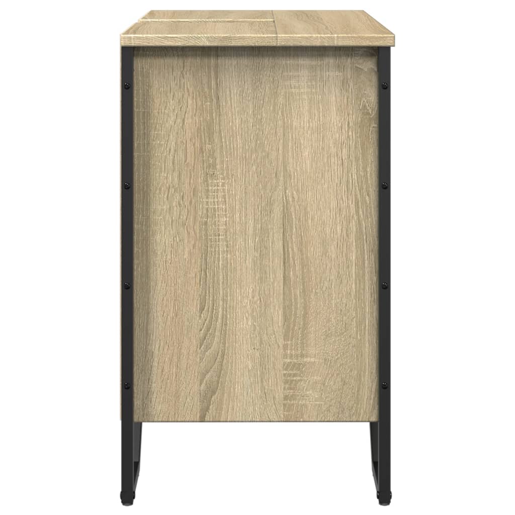Stylish Sonoma Oak Bathroom Sink Cabinet, 60x35x60 cm, Engineered Wood