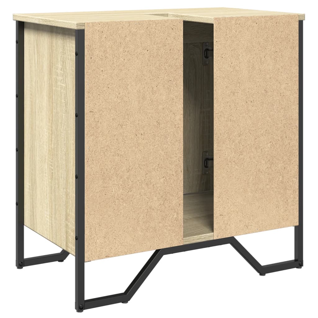 Stylish Sonoma Oak Bathroom Sink Cabinet, 60x35x60 cm, Engineered Wood