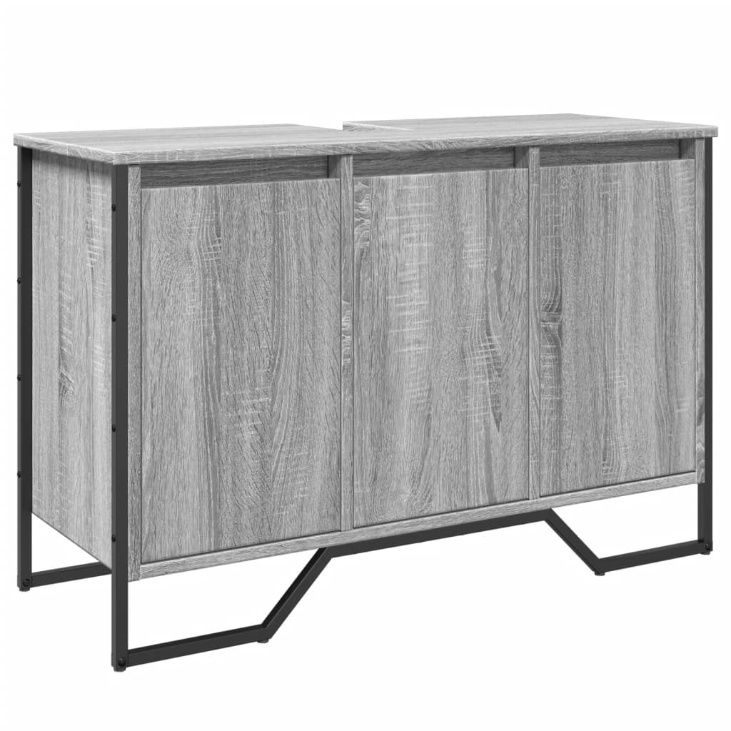 Grey Sonoma Bathroom Sink Cabinet 91x35x60 cm - Engineered Wood