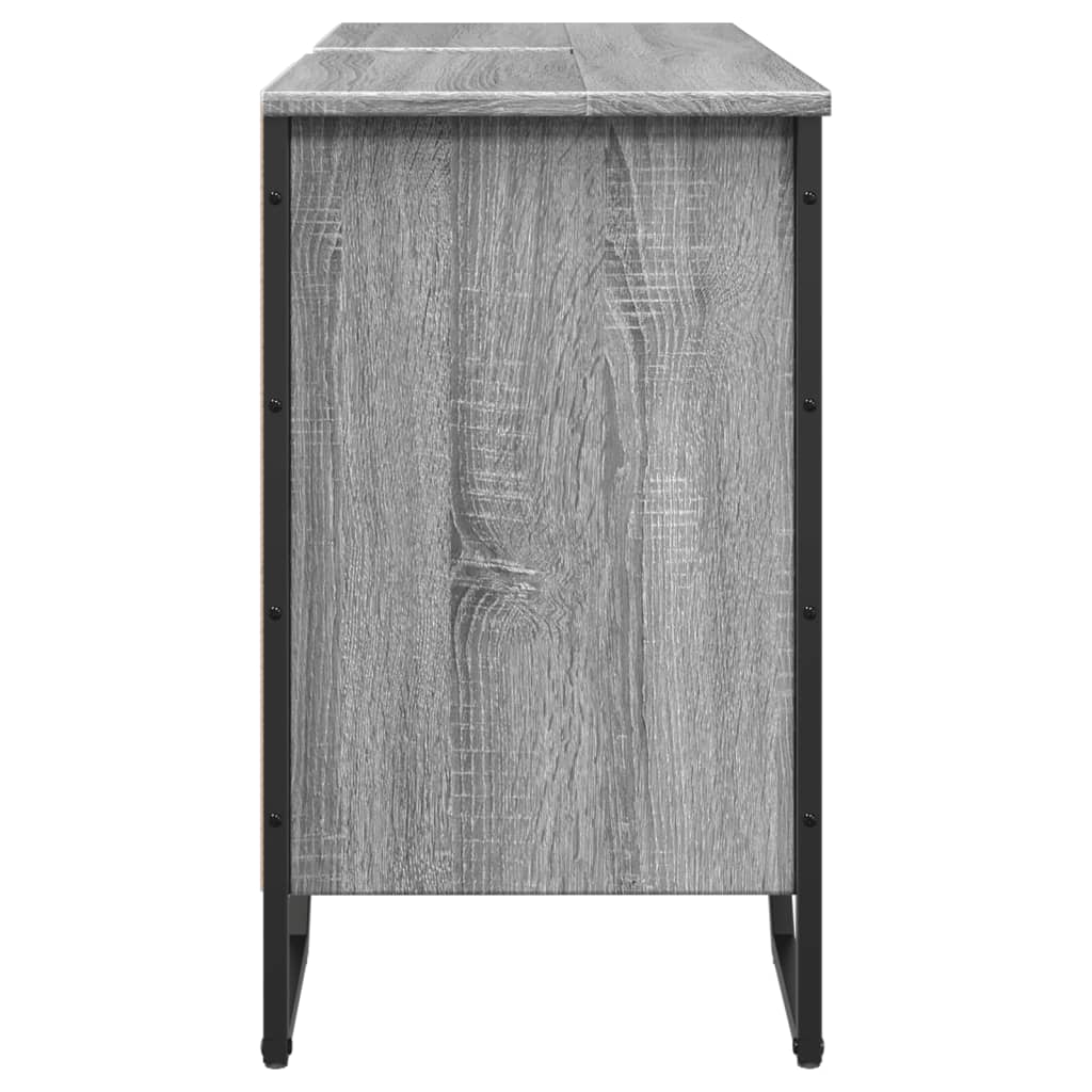 Grey Sonoma Bathroom Sink Cabinet 91x35x60 cm - Engineered Wood