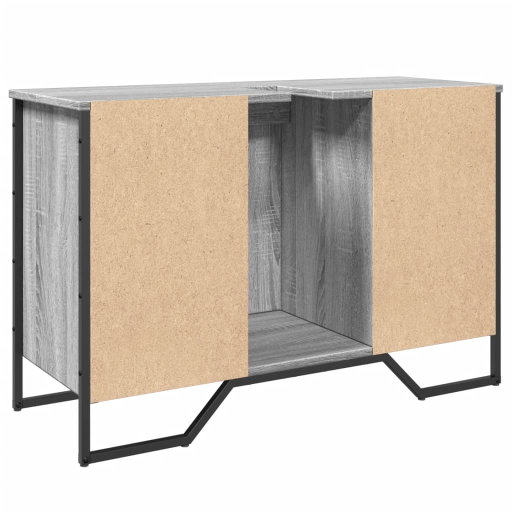 Grey Sonoma Bathroom Sink Cabinet 91x35x60 cm - Engineered Wood