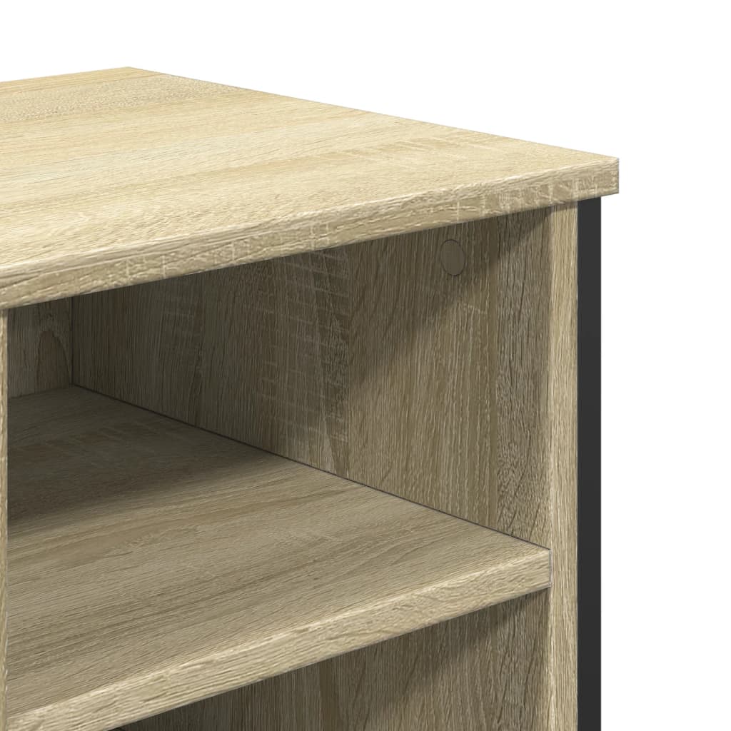 Sonoma Oak Bathroom Sink Cabinet, Engineered Wood, 91x35x60 cm