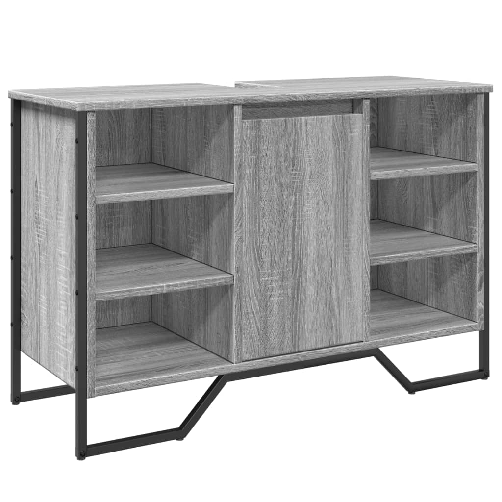 Grey Sonoma Bathroom Sink Cabinet 91x35x60 cm – Engineered Wood