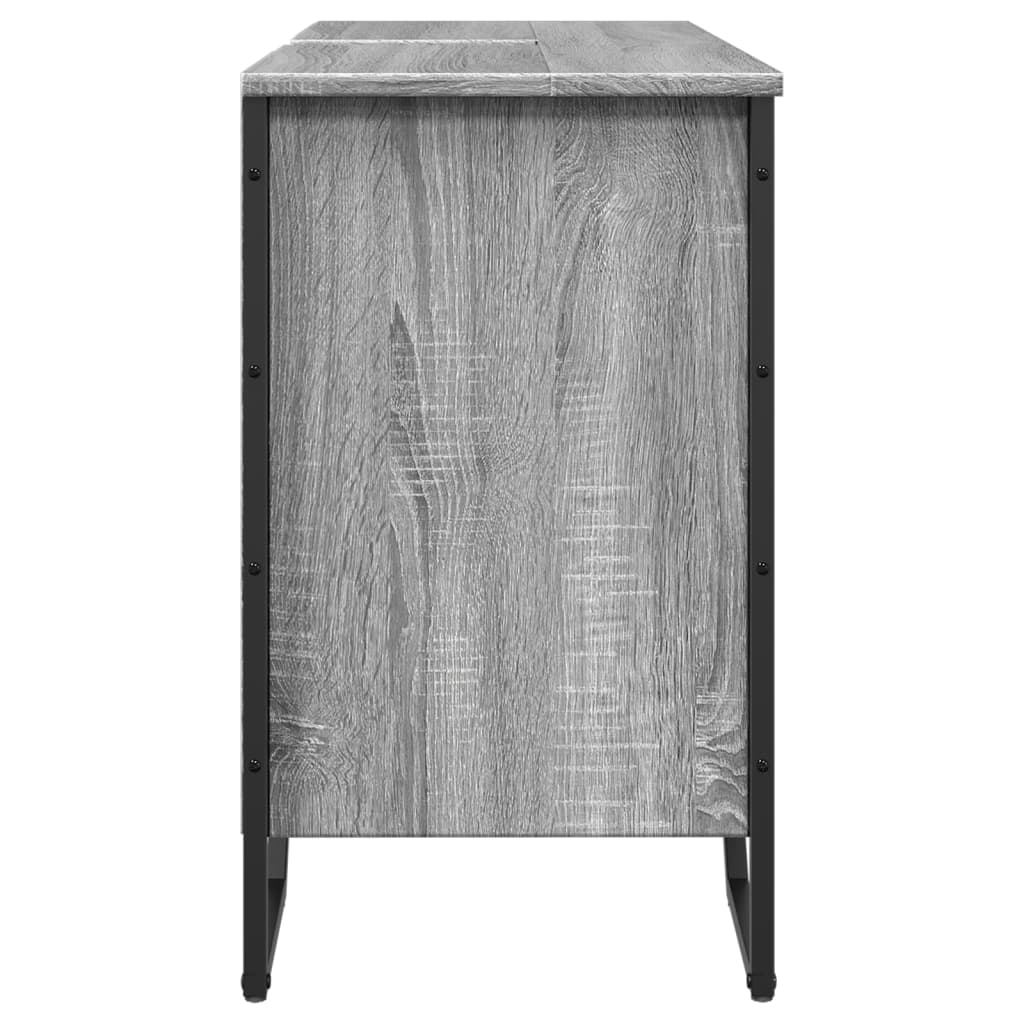 Grey Sonoma Bathroom Sink Cabinet 91x35x60 cm – Engineered Wood