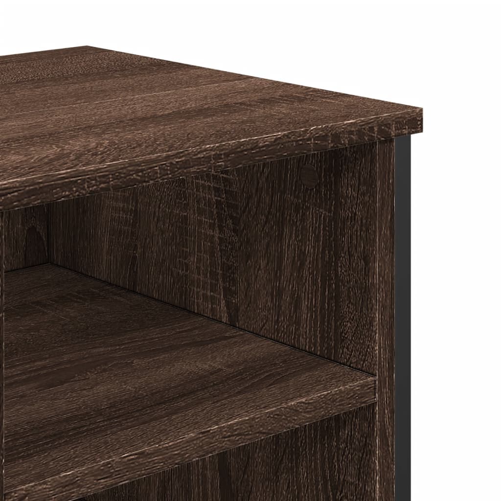 Brown Oak Bathroom Sink Cabinet, 91x35x60 cm Engineered Wood