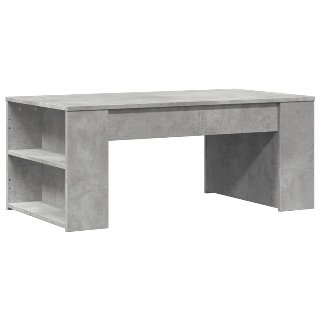 Coffee Table Concrete Grey 102x55x42 cm Engineered Wood