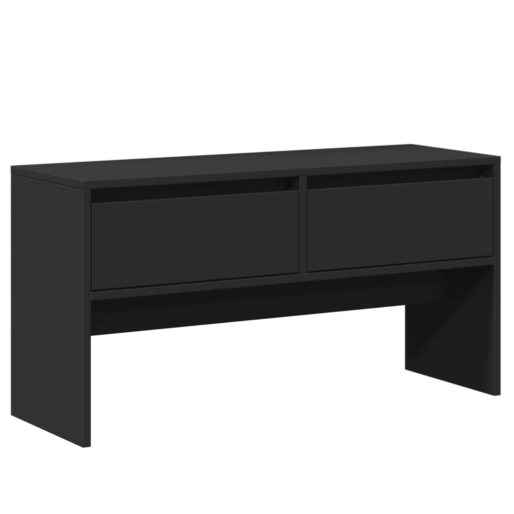 Elegant Black Engineered Wood 4-Piece Hallway Furniture Set