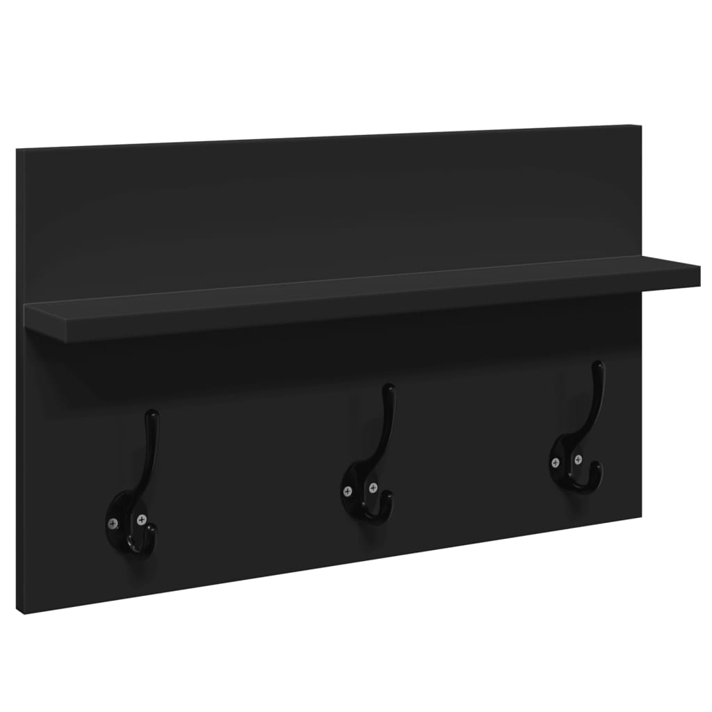 Elegant Black Engineered Wood 4-Piece Hallway Furniture Set