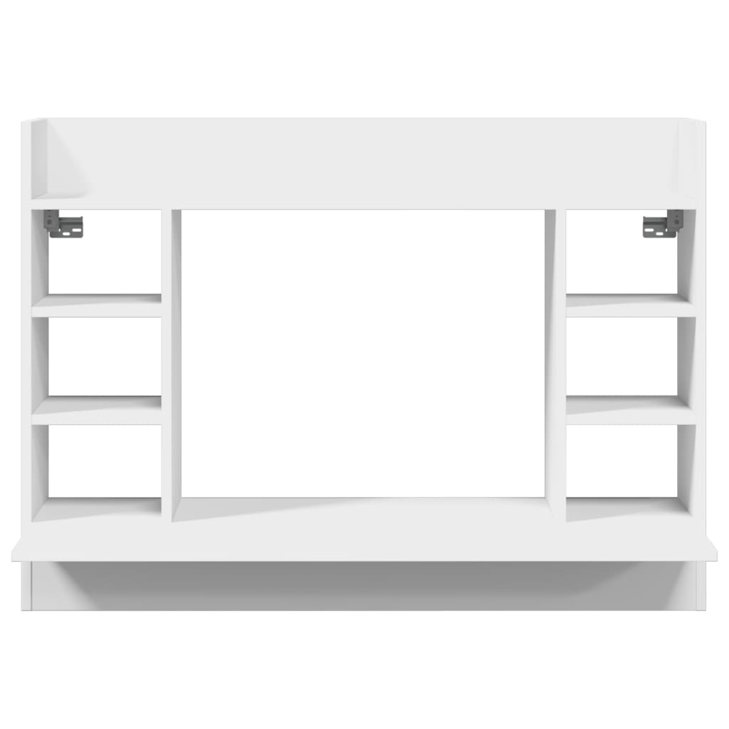 White Engineered Wood Wall-Mounted Desk 105x48x75 cm