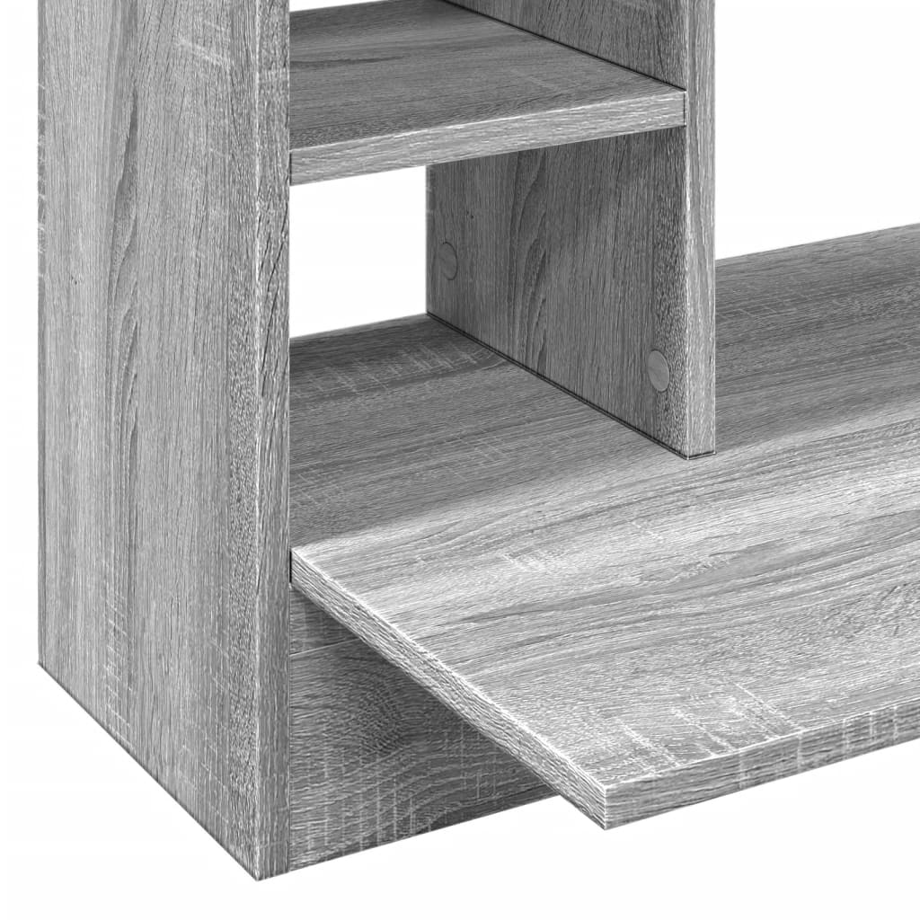 Grey Sonoma Wall-Mounted Desk, Engineered Wood 105x48x75 cm