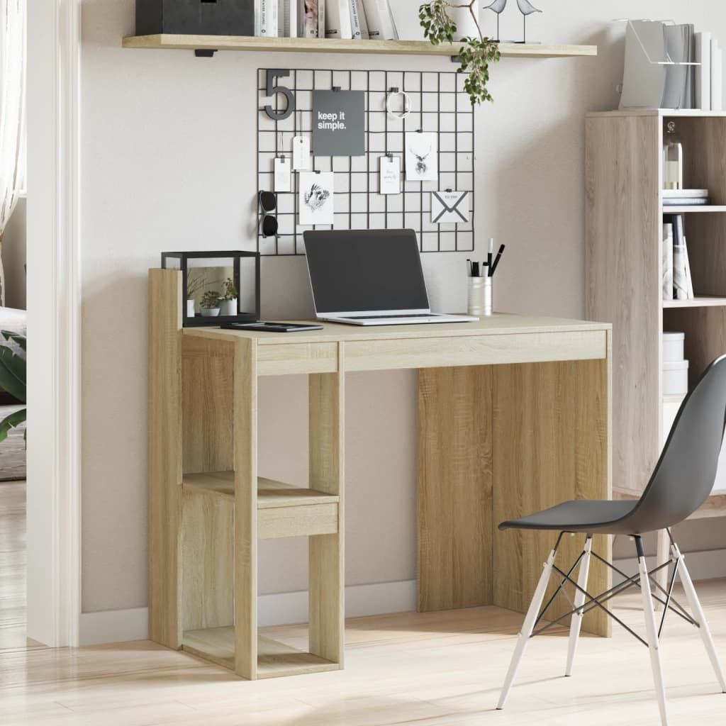 Sonoma Oak Engineered Wood Office Desk - 103.5x56.5x94 cm