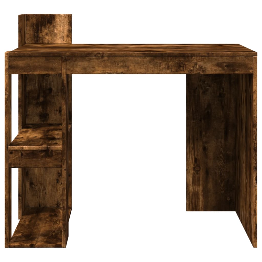 Smoked Oak Office Desk 103.5x56.5x94cm - Engineered Wood