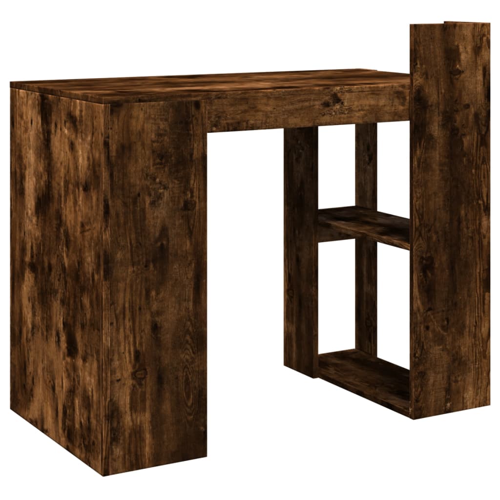 Smoked Oak Office Desk 103.5x56.5x94cm - Engineered Wood