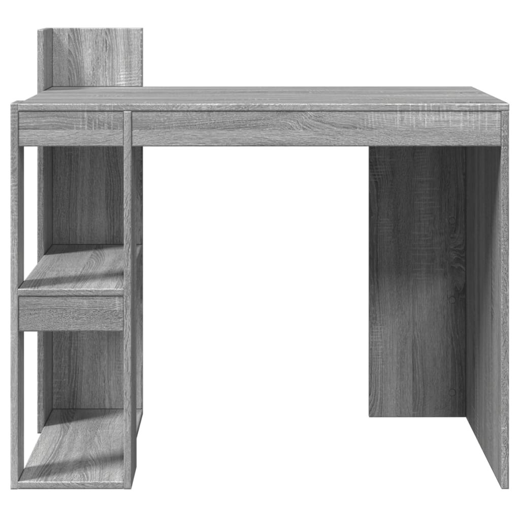 Grey Sonoma Engineered Wood Office Desk 103.5x56.5x94 cm