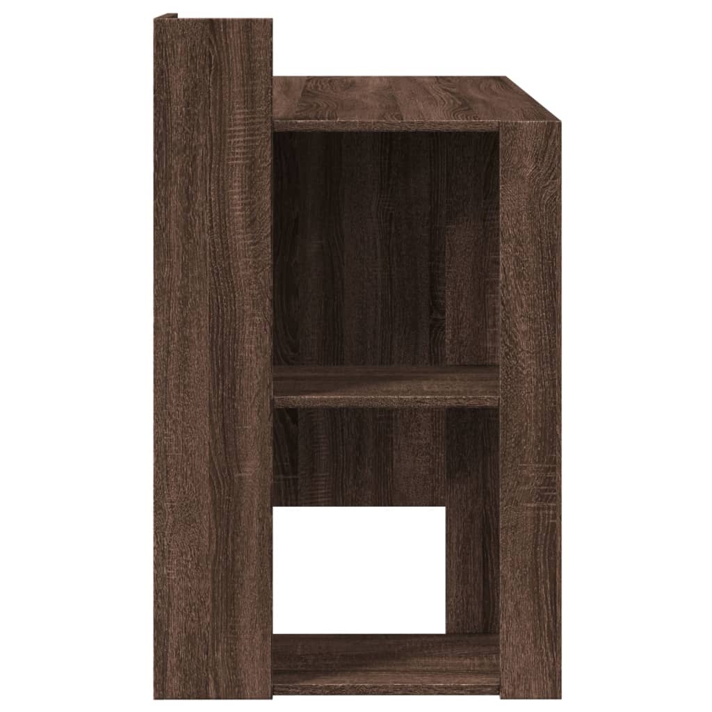 Brown Oak Office Desk - 103.5x56.5x94 cm Engineered Wood