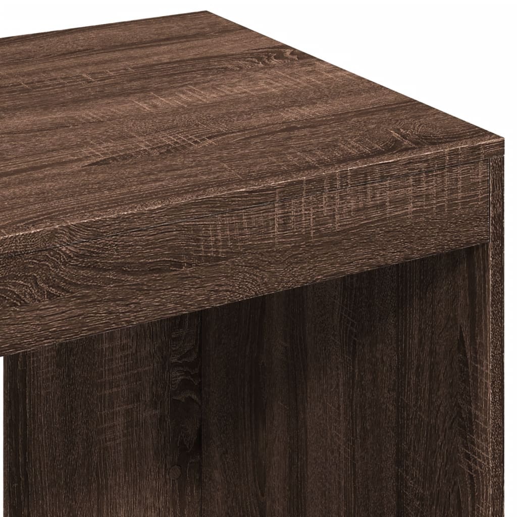 Brown Oak Office Desk - 103.5x56.5x94 cm Engineered Wood