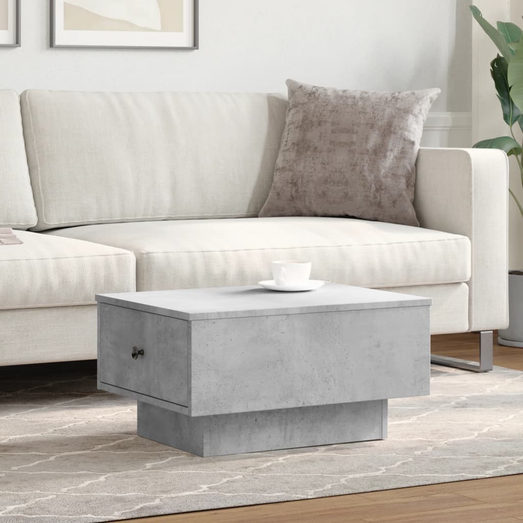 Coffee Table Concrete Grey 60x45x31 cm Engineered Wood