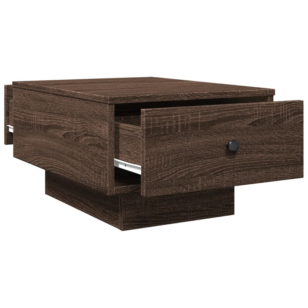 Coffee Table Brown oak 60x45x31 cm Engineered Wood