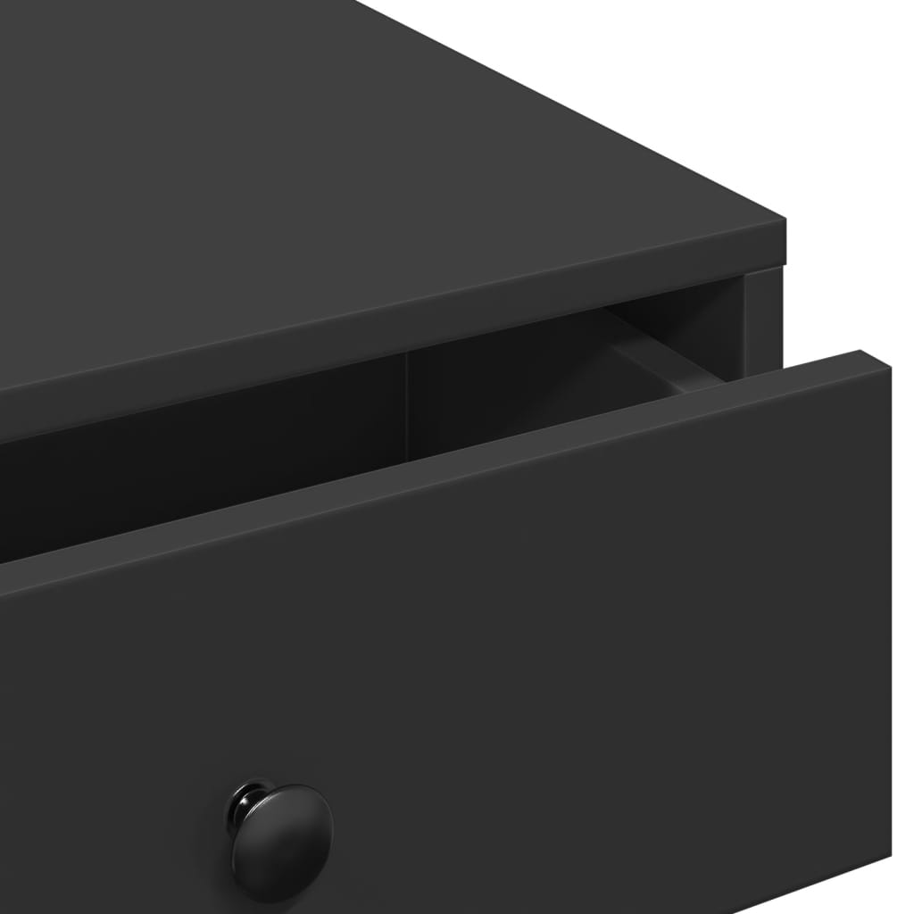Coffee Table Black 90x90x28 cm Engineered Wood