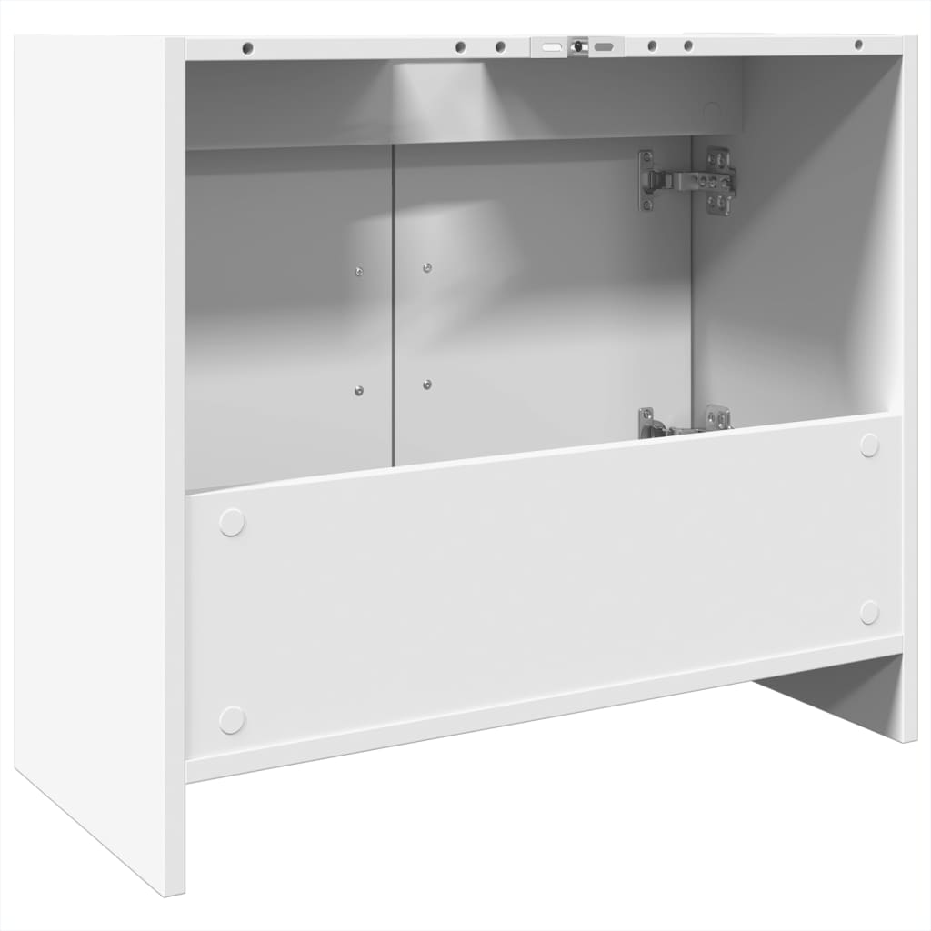 White Engineered Wood Sink Cabinet - 63x29x55 cm