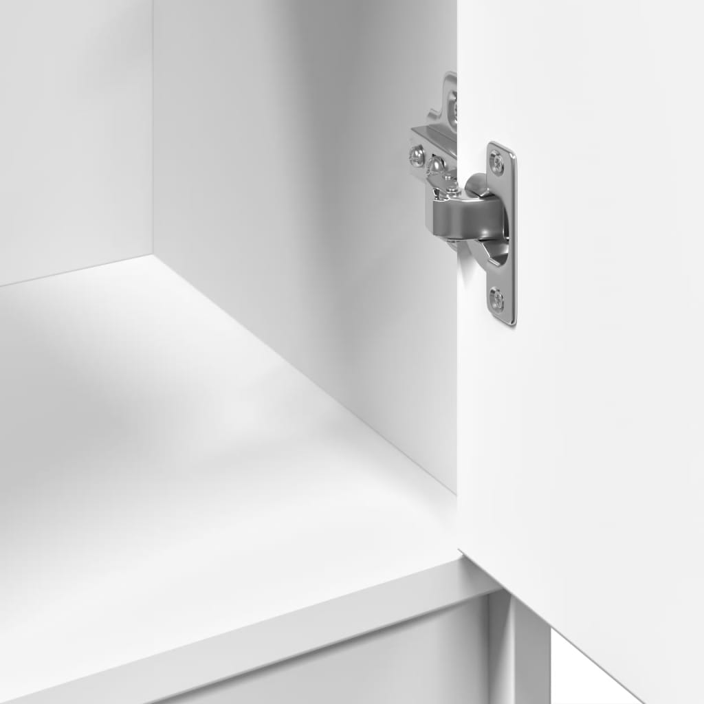 White Engineered Wood Sink Cabinet - 63x29x55 cm