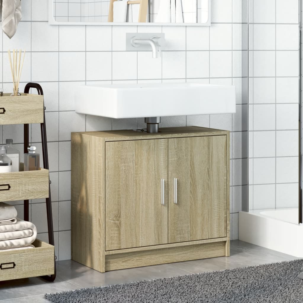 Sonoma Oak Sink Cabinet 63x29x55 cm - Engineered Wood