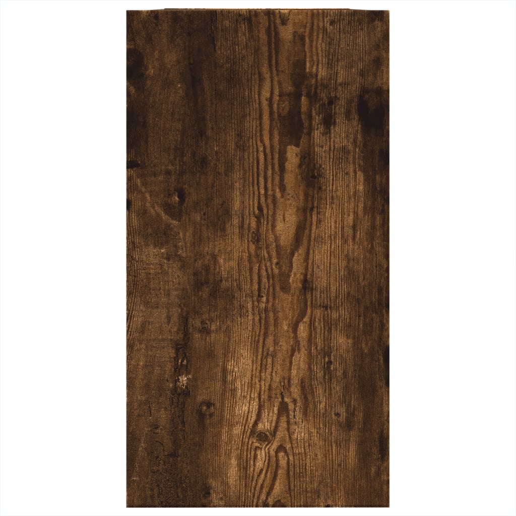 Smoked Oak Sink Cabinet, Engineered Wood, 63x29x55 cm