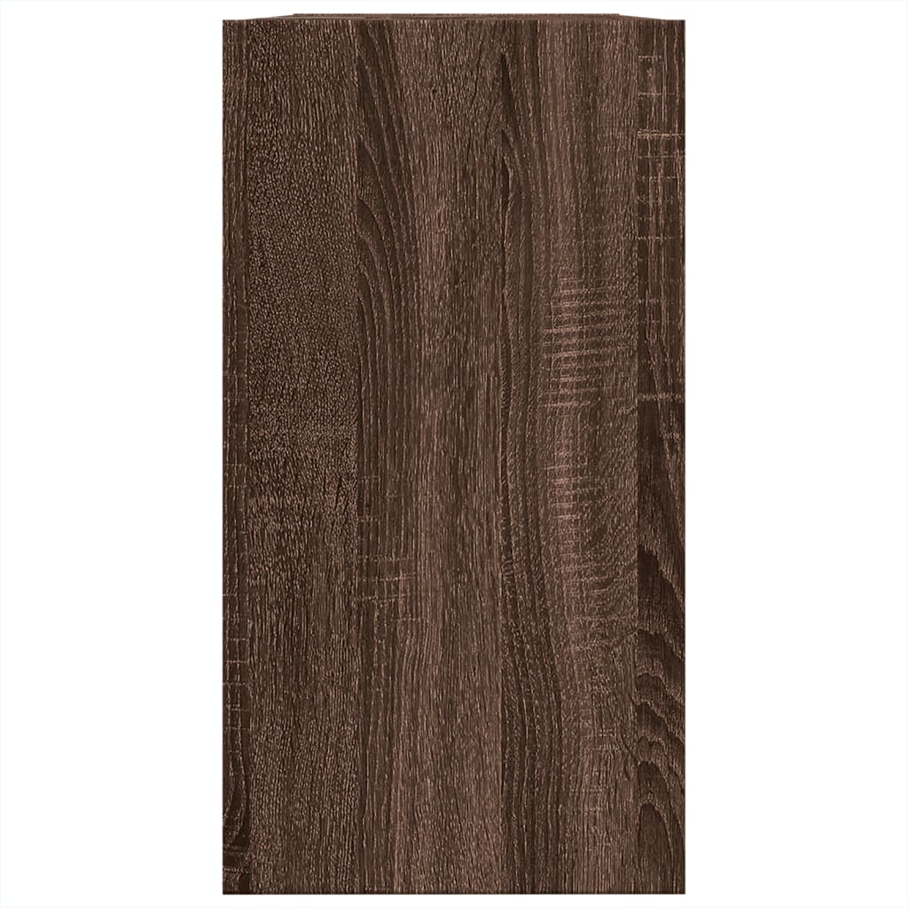 Brown Oak Sink Cabinet 63x29x55 cm - Engineered Wood Finish