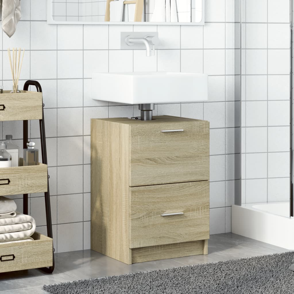 Sonoma Oak Sink Cabinet 40x37x59 cm - Durable Engineered Wood