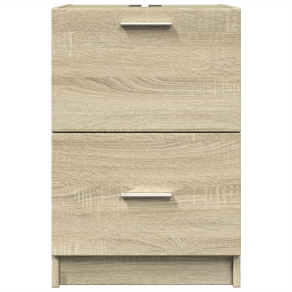 Sonoma Oak Sink Cabinet 40x37x59 cm - Durable Engineered Wood