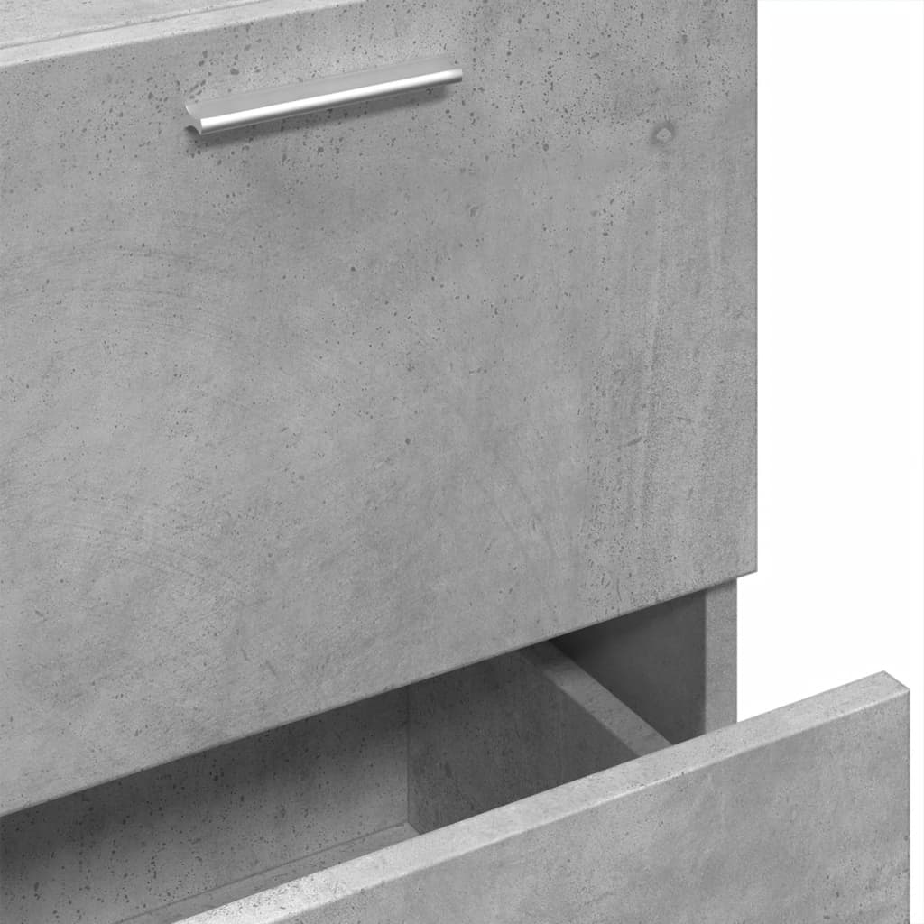 Compact Sink Cabinet in Concrete Grey - 40x37x59 cm, Engineered Wood