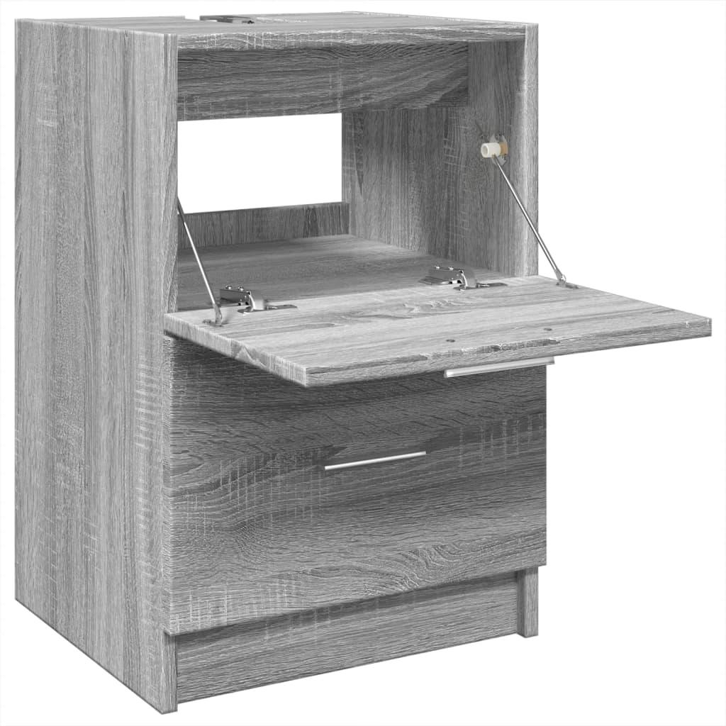 Grey Sonoma Sink Cabinet 40x37x59 cm - Durable Engineered Wood