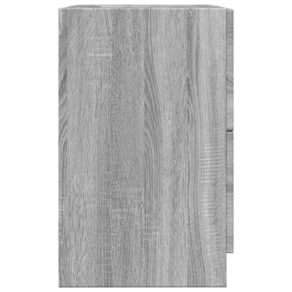 Grey Sonoma Sink Cabinet 40x37x59 cm - Durable Engineered Wood