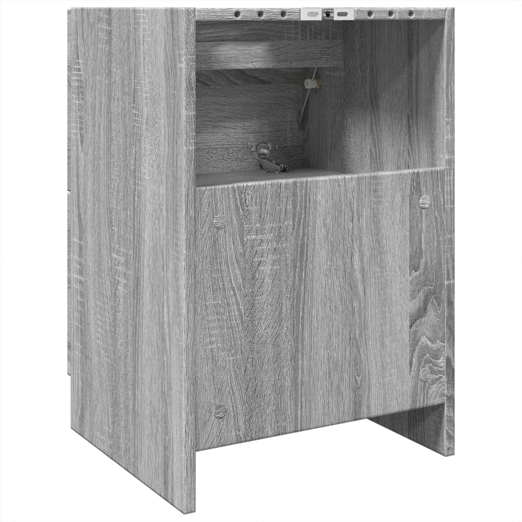 Grey Sonoma Sink Cabinet 40x37x59 cm - Durable Engineered Wood