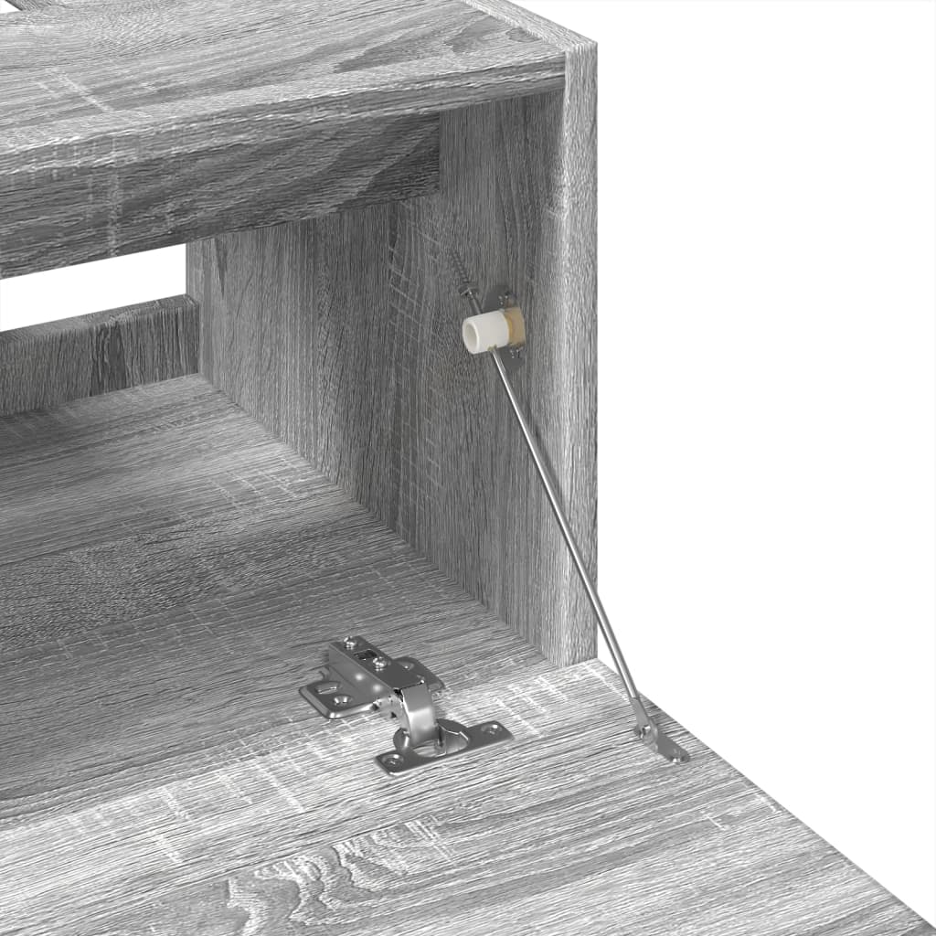 Grey Sonoma Sink Cabinet 40x37x59 cm - Durable Engineered Wood