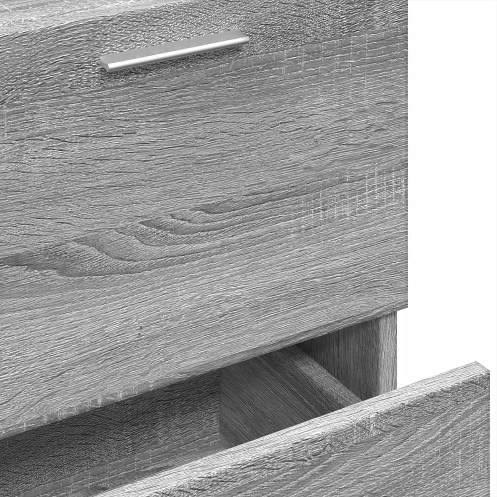 Grey Sonoma Sink Cabinet 40x37x59 cm - Durable Engineered Wood