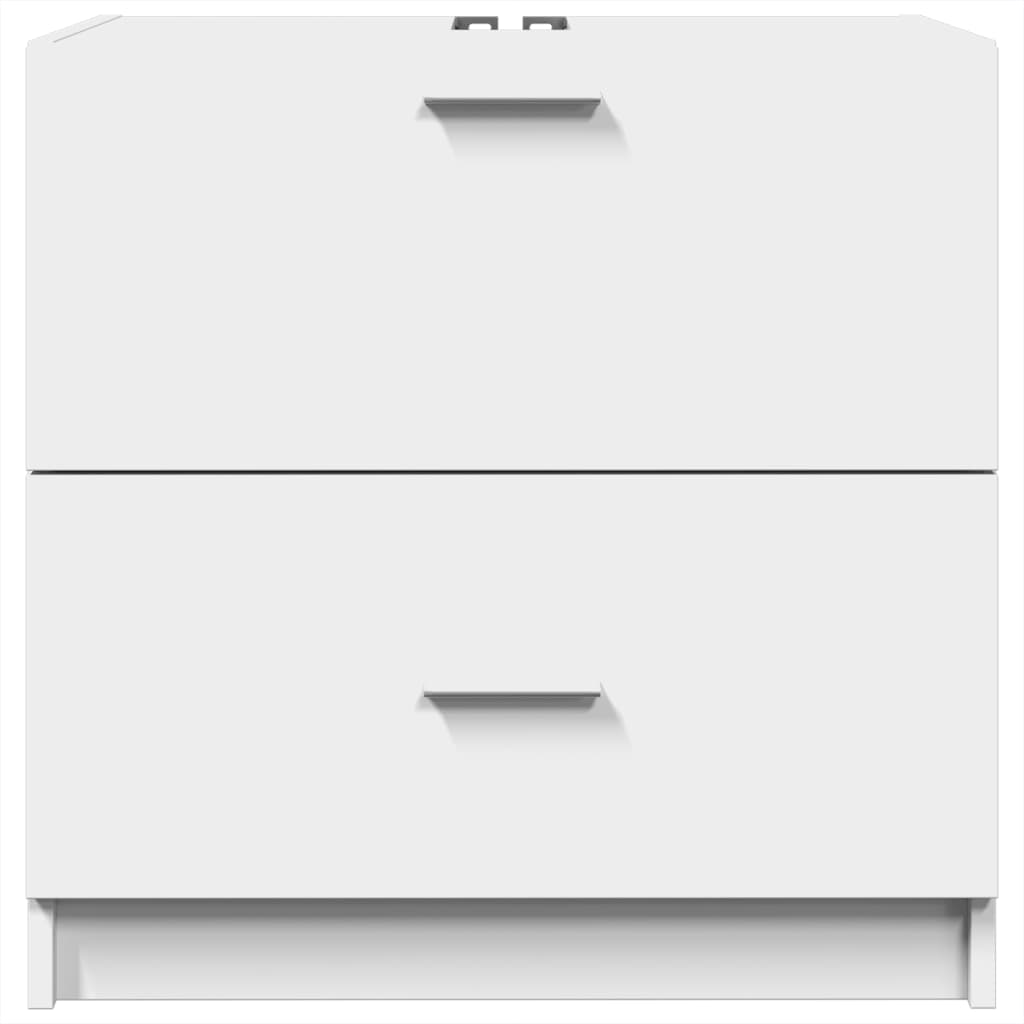 White Sink Cabinet 59x37x59 cm - Durable Engineered Wood