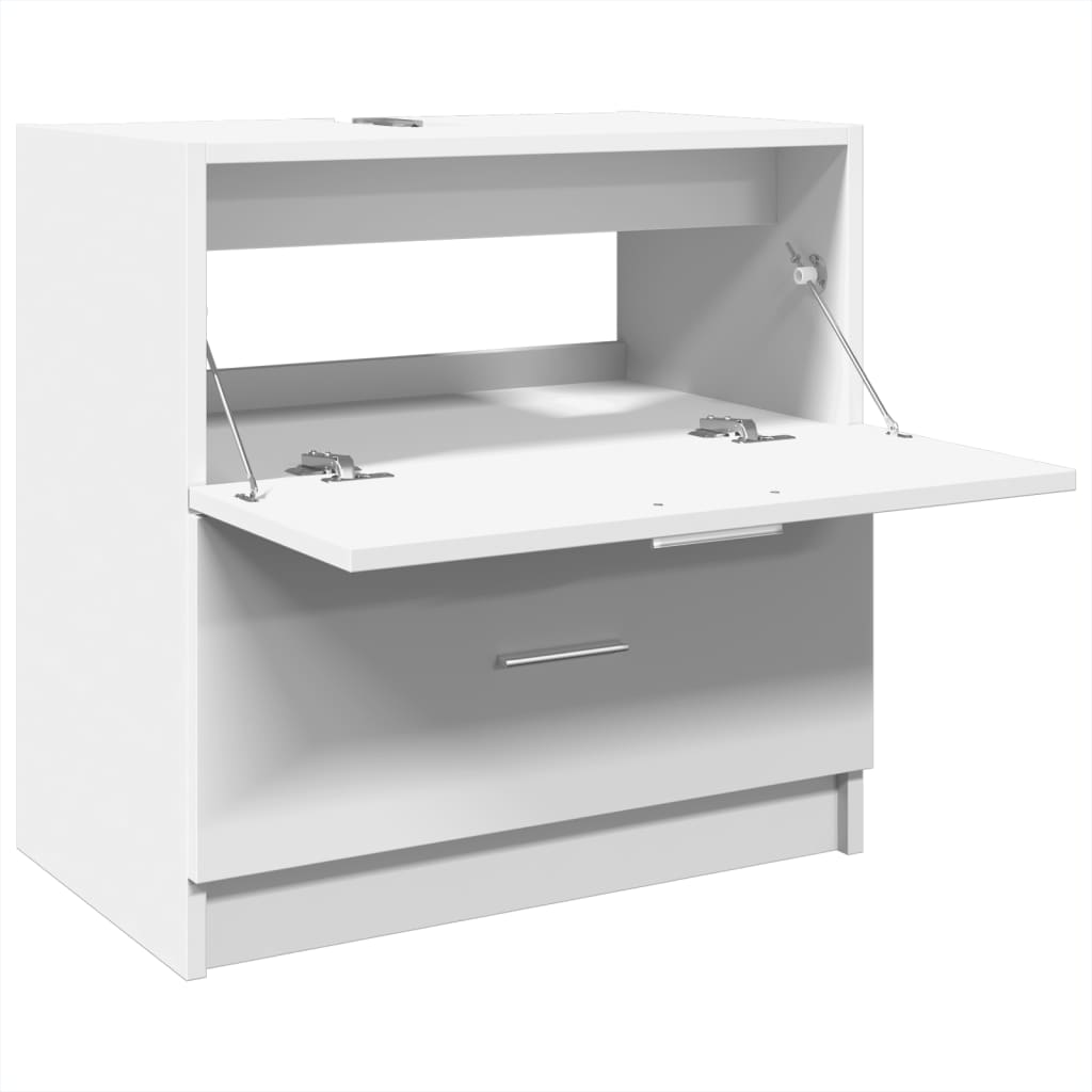White Sink Cabinet 59x37x59 cm - Durable Engineered Wood