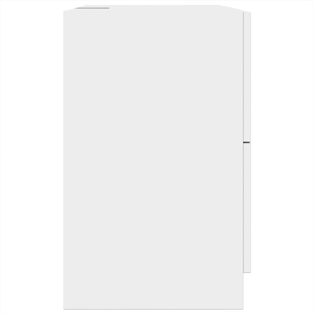 White Sink Cabinet 59x37x59 cm - Durable Engineered Wood
