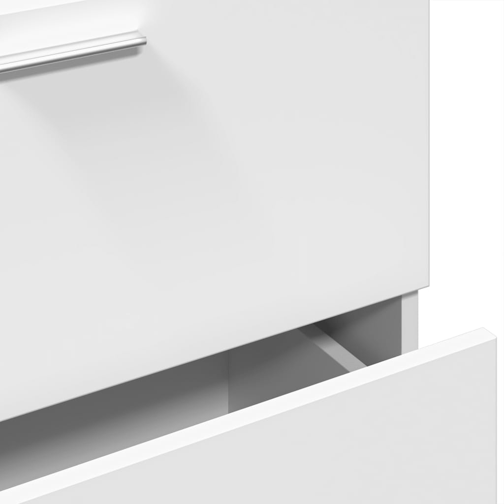 White Sink Cabinet 59x37x59 cm - Durable Engineered Wood