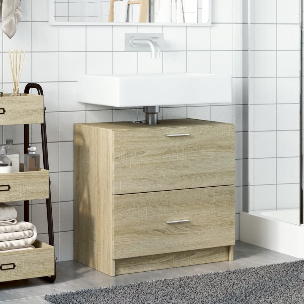 Sonoma Oak Sink Cabinet 59x37x59 cm - Engineered Wood Beauty