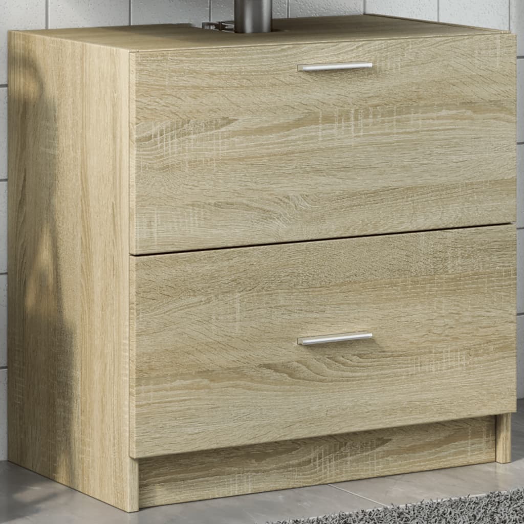 Sonoma Oak Sink Cabinet 59x37x59 cm - Engineered Wood Beauty