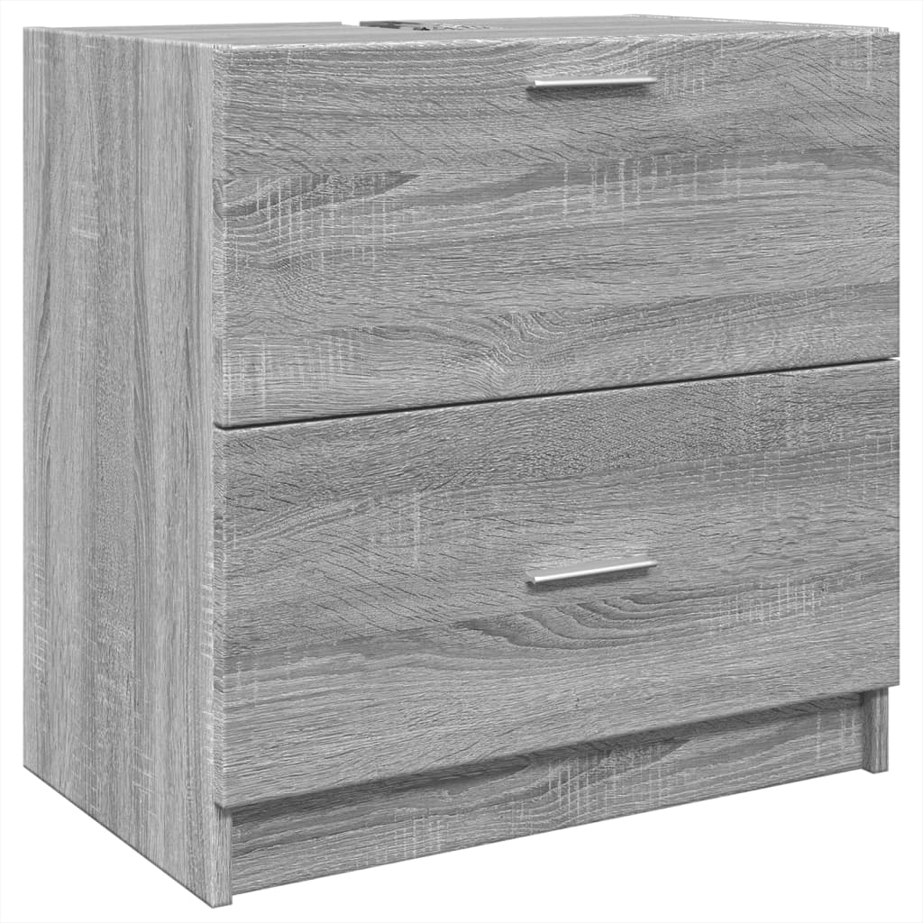 Grey Sonoma Sink Cabinet 59x37x59 cm - Engineered Wood