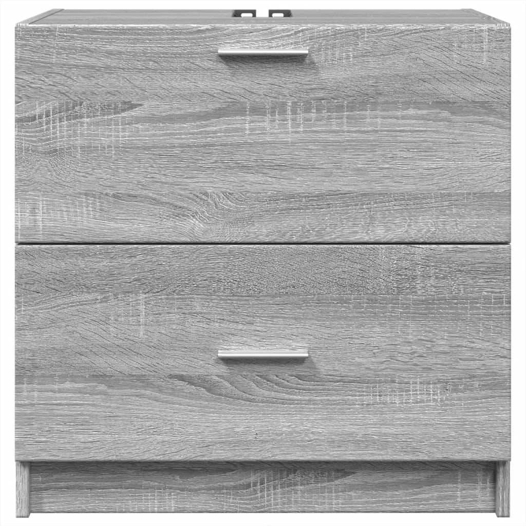 Grey Sonoma Sink Cabinet 59x37x59 cm - Engineered Wood