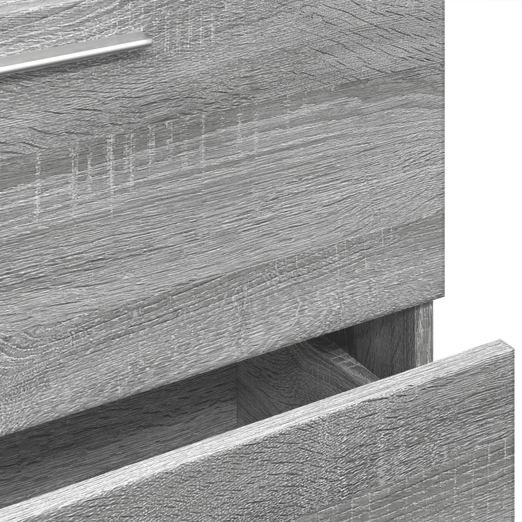 Grey Sonoma Sink Cabinet 59x37x59 cm - Engineered Wood