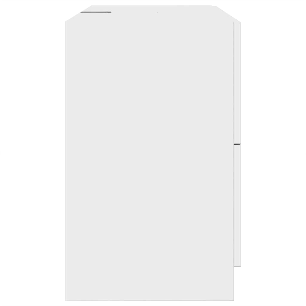 White Engineered Wood Sink Cabinet - 78x37x59 cm