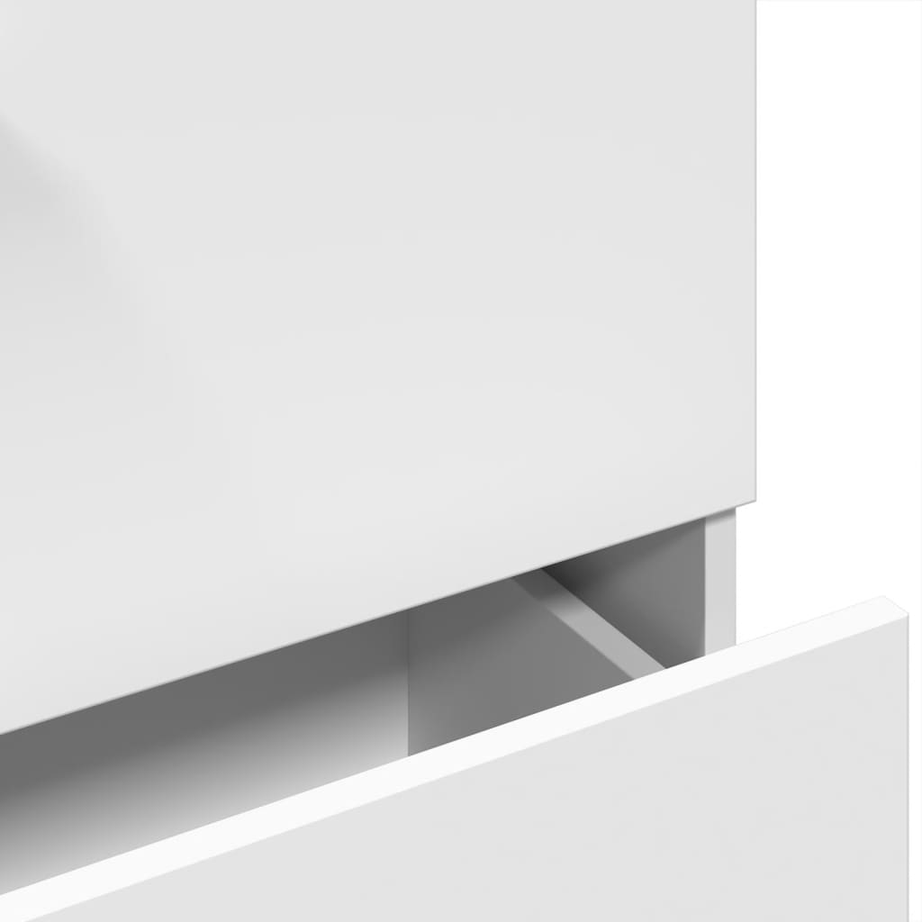 White Engineered Wood Sink Cabinet - 78x37x59 cm